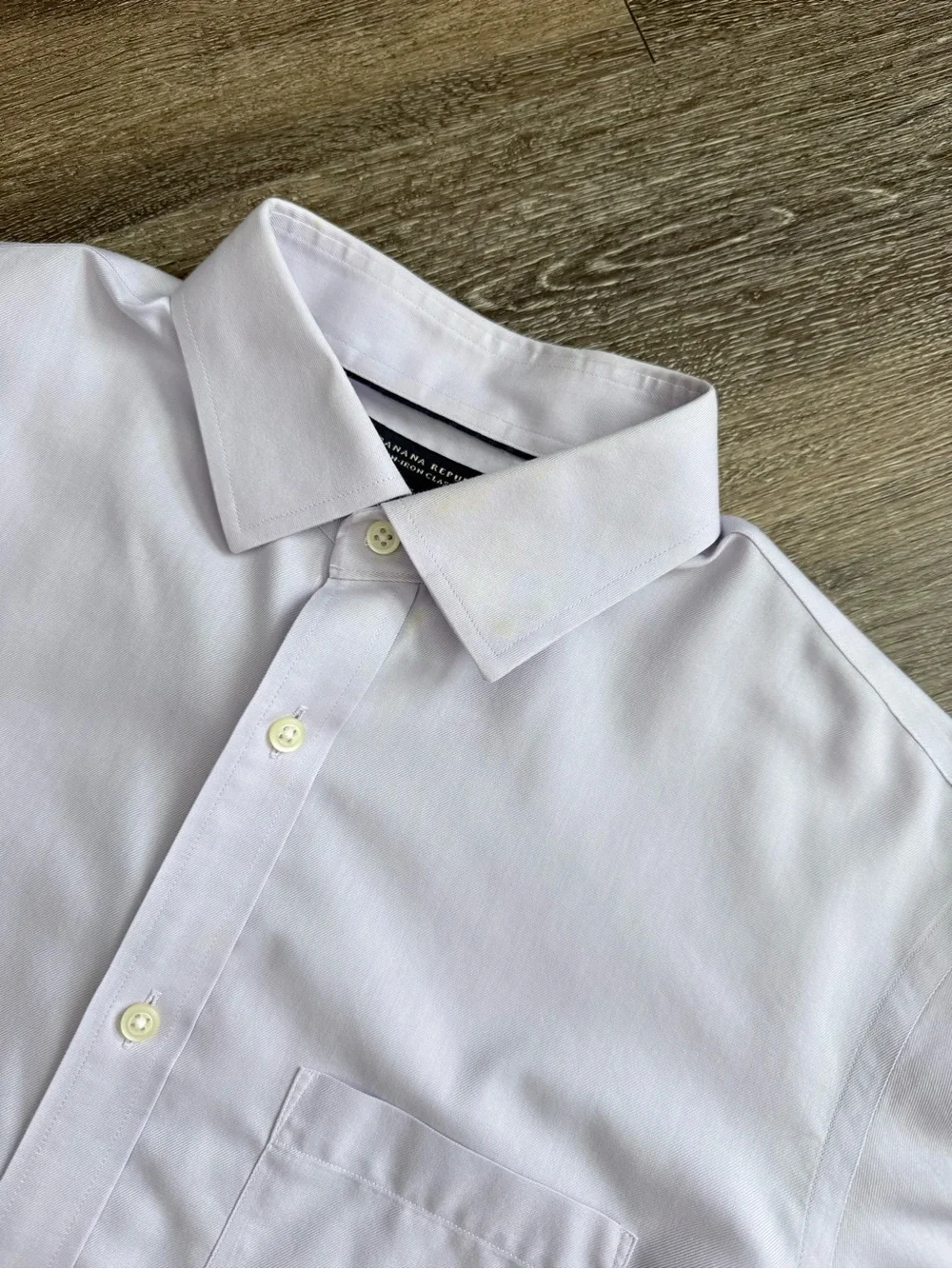 Banana Republic Men’s Dress Shirt M 15.5 Non-Iron Cotton Lavender Classic Fit